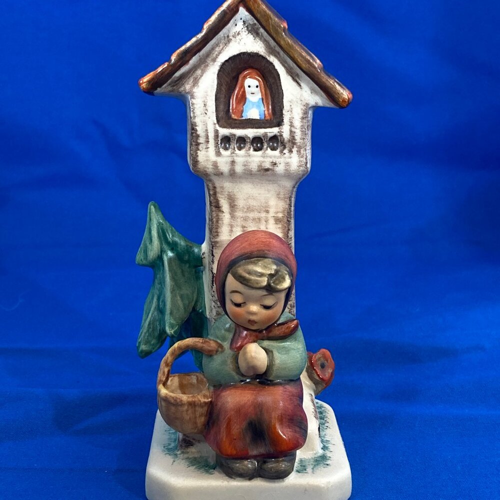 Vintage 1970s Hummel "Worship" #84 Girl Praying at Church TMK 5